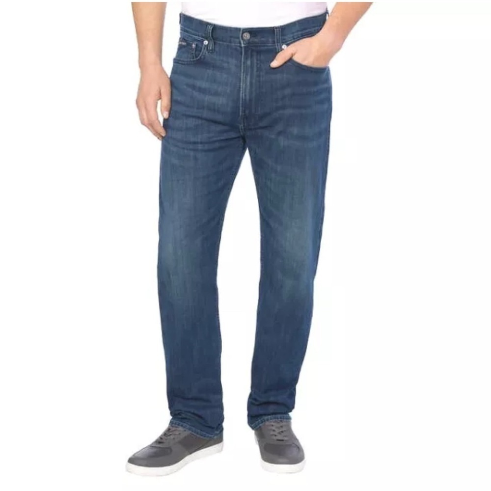 Calvin Klein Men's Slim Straight Jean Blue 38 x 34